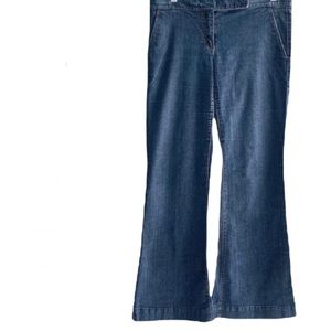 THEORY Tara vintage style retro flare leg blue jeans size 10